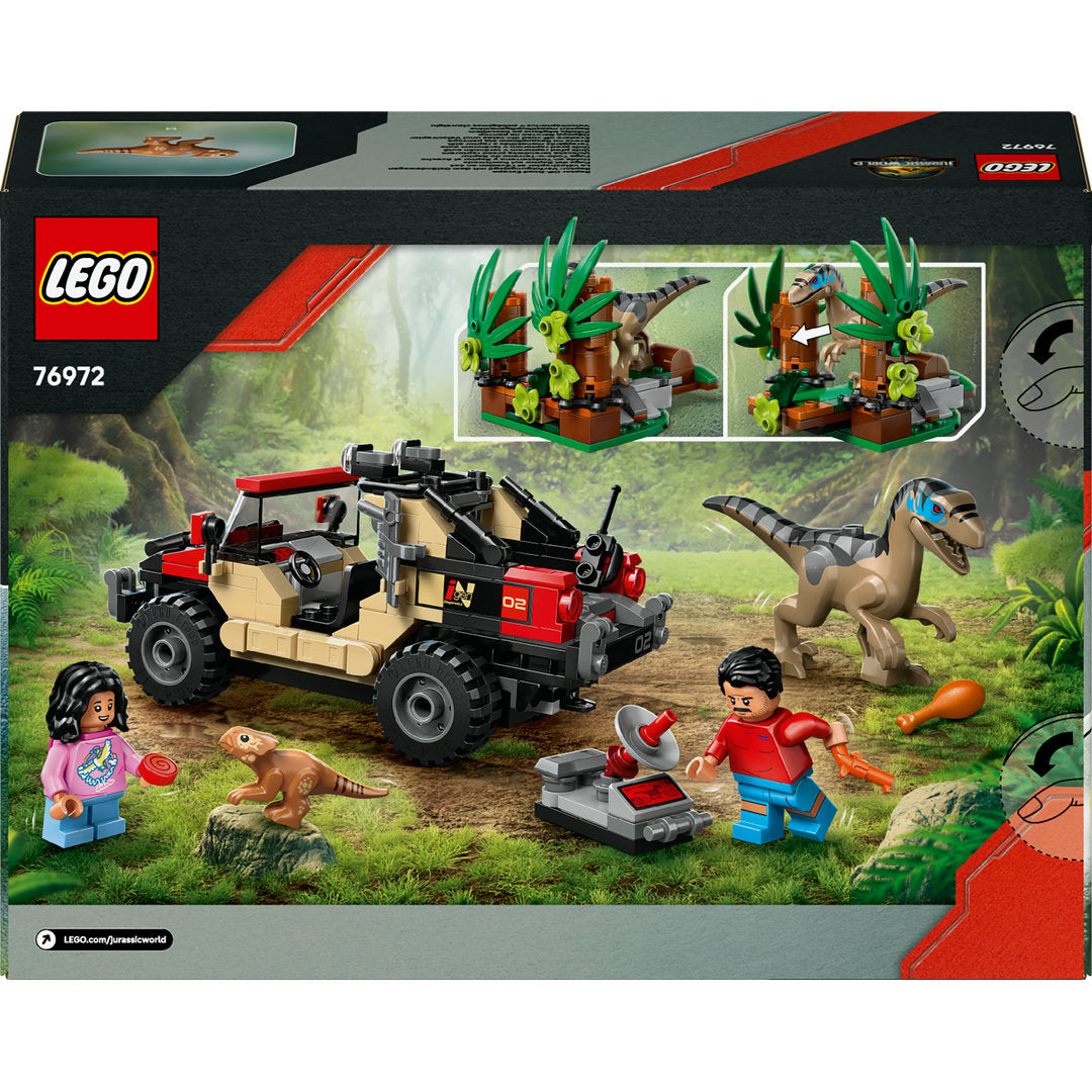 LEGO jurassic world offroad raptorontsnapping