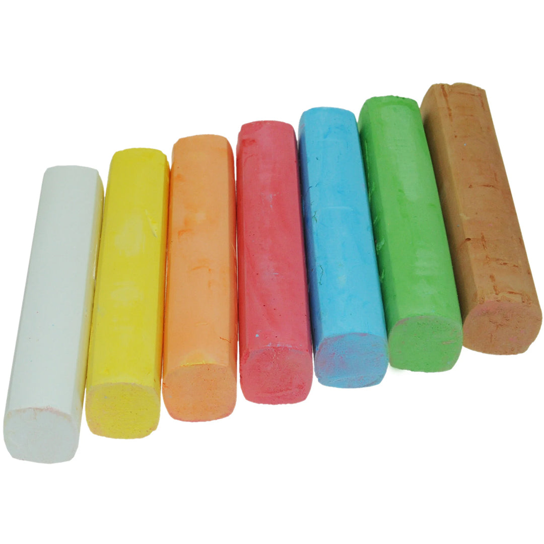 ecologisch stoepkrijt - 7 kleuren  | A190675 | 2