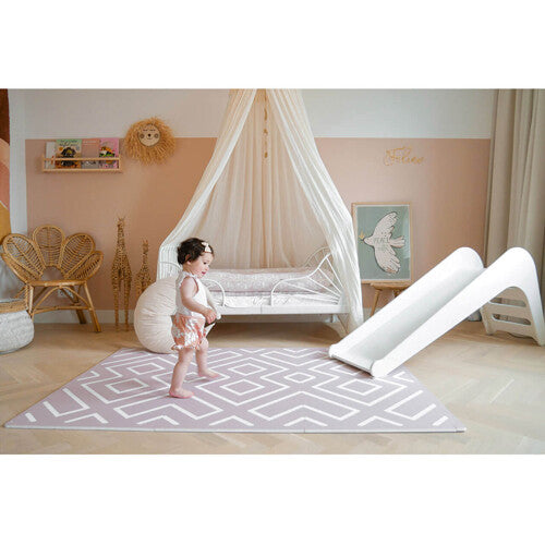 eeveve foam speelmat 180x120 cm - modern blocks - oud roze | 20002 | 2