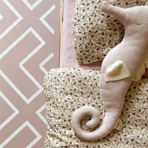 eeveve foam speelmat 180x120 cm - modern blocks - oud roze | 20002 | 3