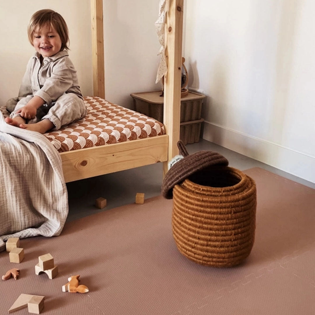 eeveve foam speelmat kaneel - 180x120 cm