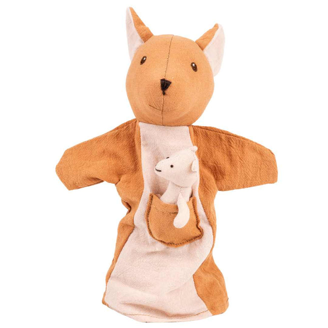 egmont toys handpop kangoeroe met jong | ET160126 | 1