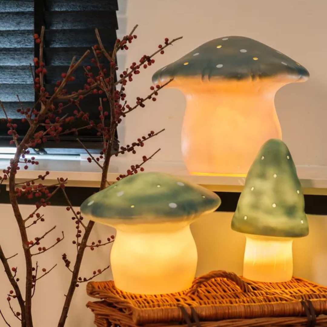 egmont toys heico lamp vliegenzwam natuurlijk blauwgroen - 31 cm | ET360637NT | 3