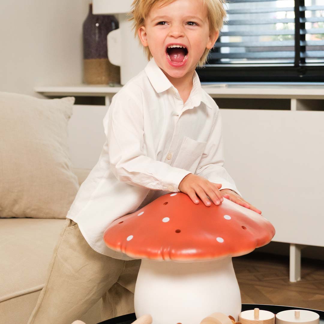 egmont toys heico lamp vliegenzwam rode baksteen - 31 cm | ET360637RB | 5