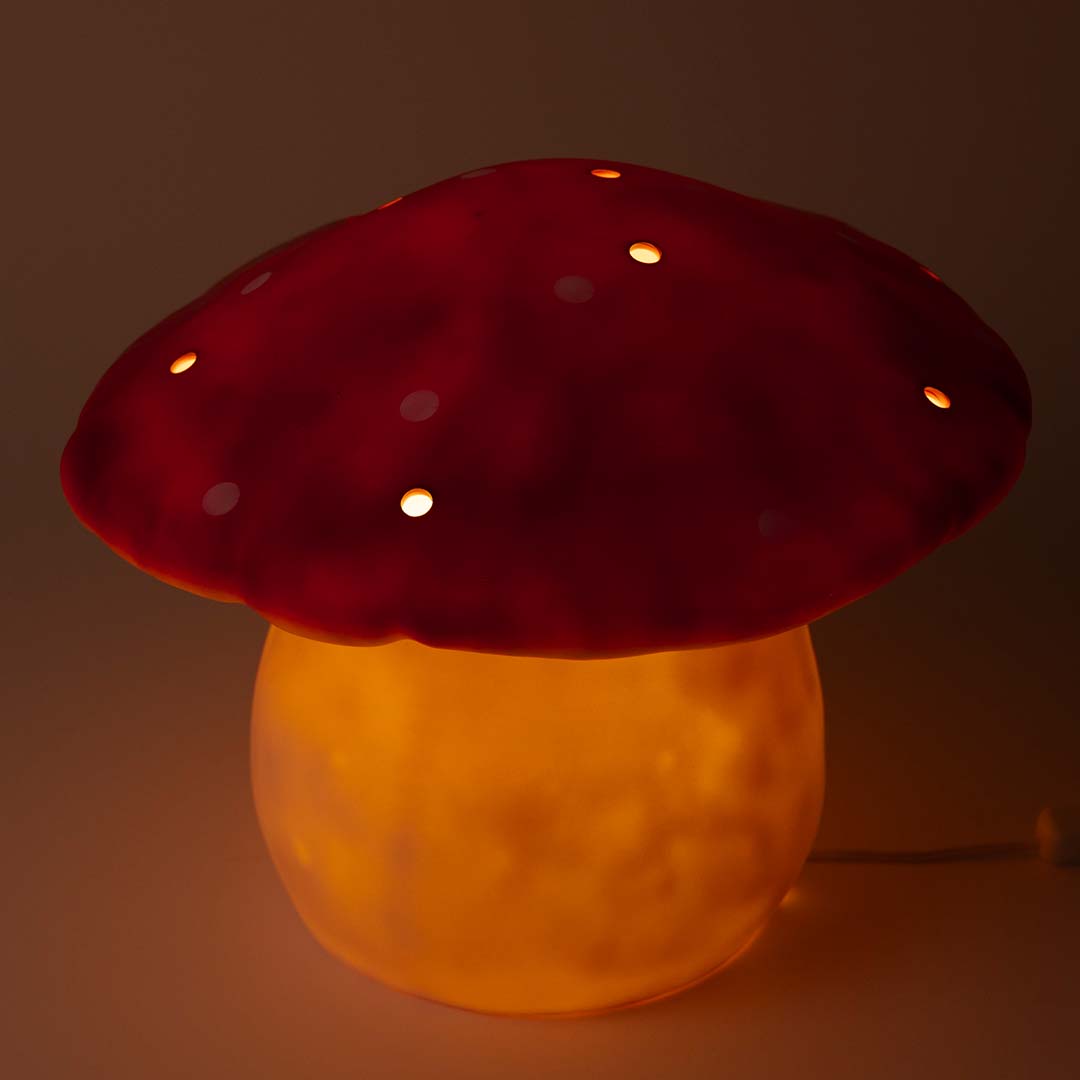 egmont toys heico lamp vliegenzwam rode baksteen - 31 cm | ET360637RB | 3