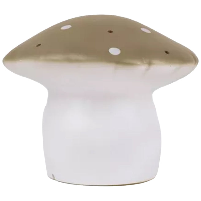 Egmont Toys paddenstoel nachtlamp met beige kap en witte stippen.