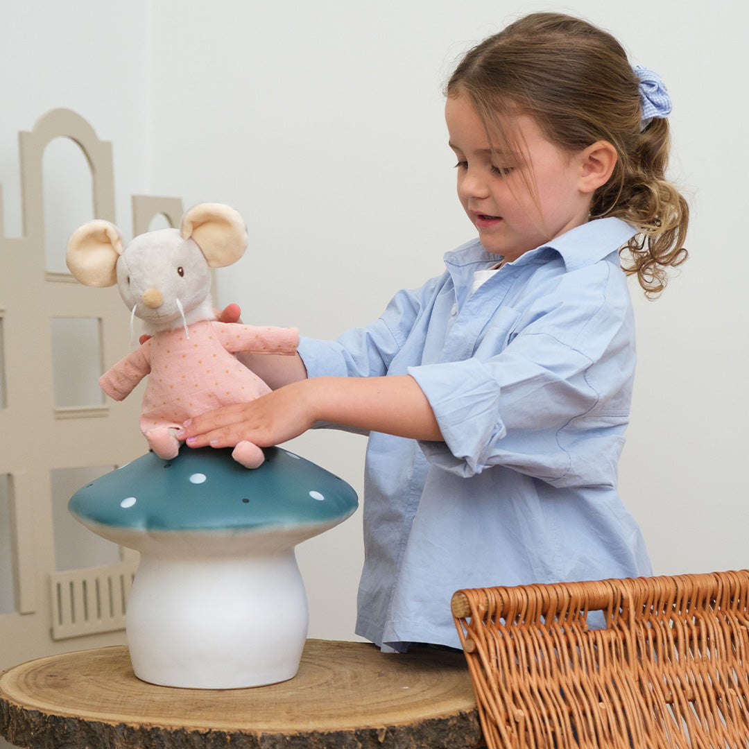 egmont toys heco lamp paddenstoel natuurlijk blauwgroen - 20 cm | ET360681NT | 3