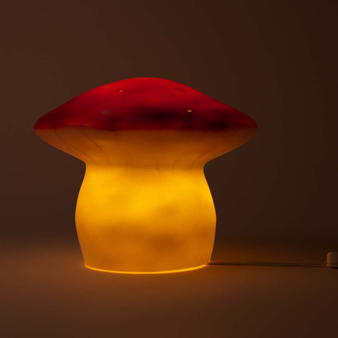 egmont toys heico lamp paddenstoel rode baksteen - 20 cm | ET360681RB | 2