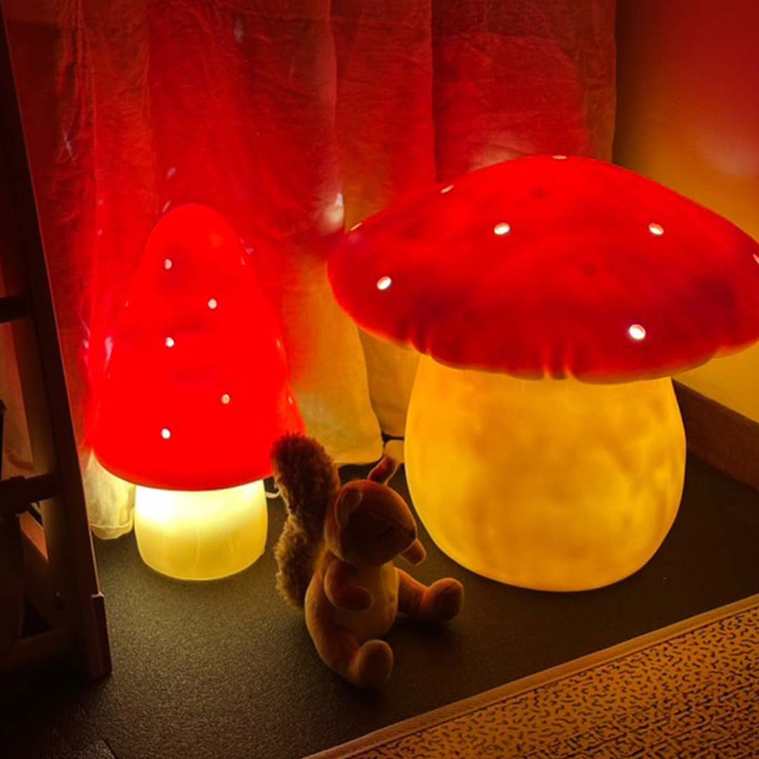 egmont toys heico lamp paddenstoel rood - 28 cm | ET360208RED | 3