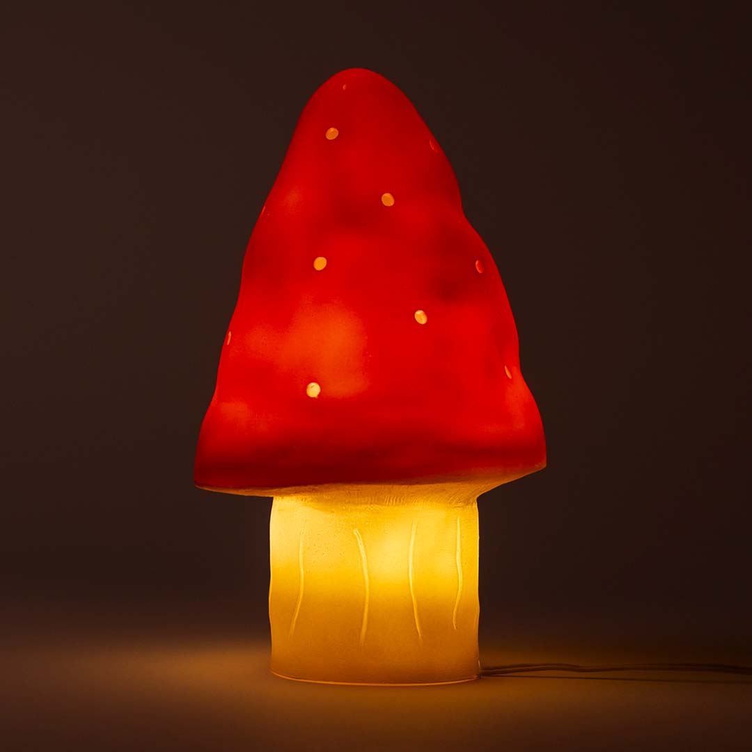 egmont toys heico lamp paddenstoel rood - 28 cm | ET360208RED | 2