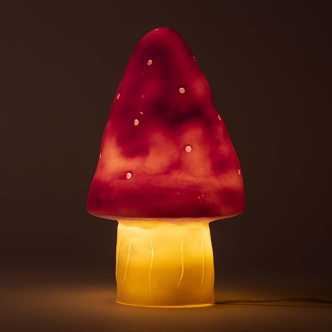 egmont toys heico lamp paddenstoel vintage roze - 28 cm | ET360208VP | 3