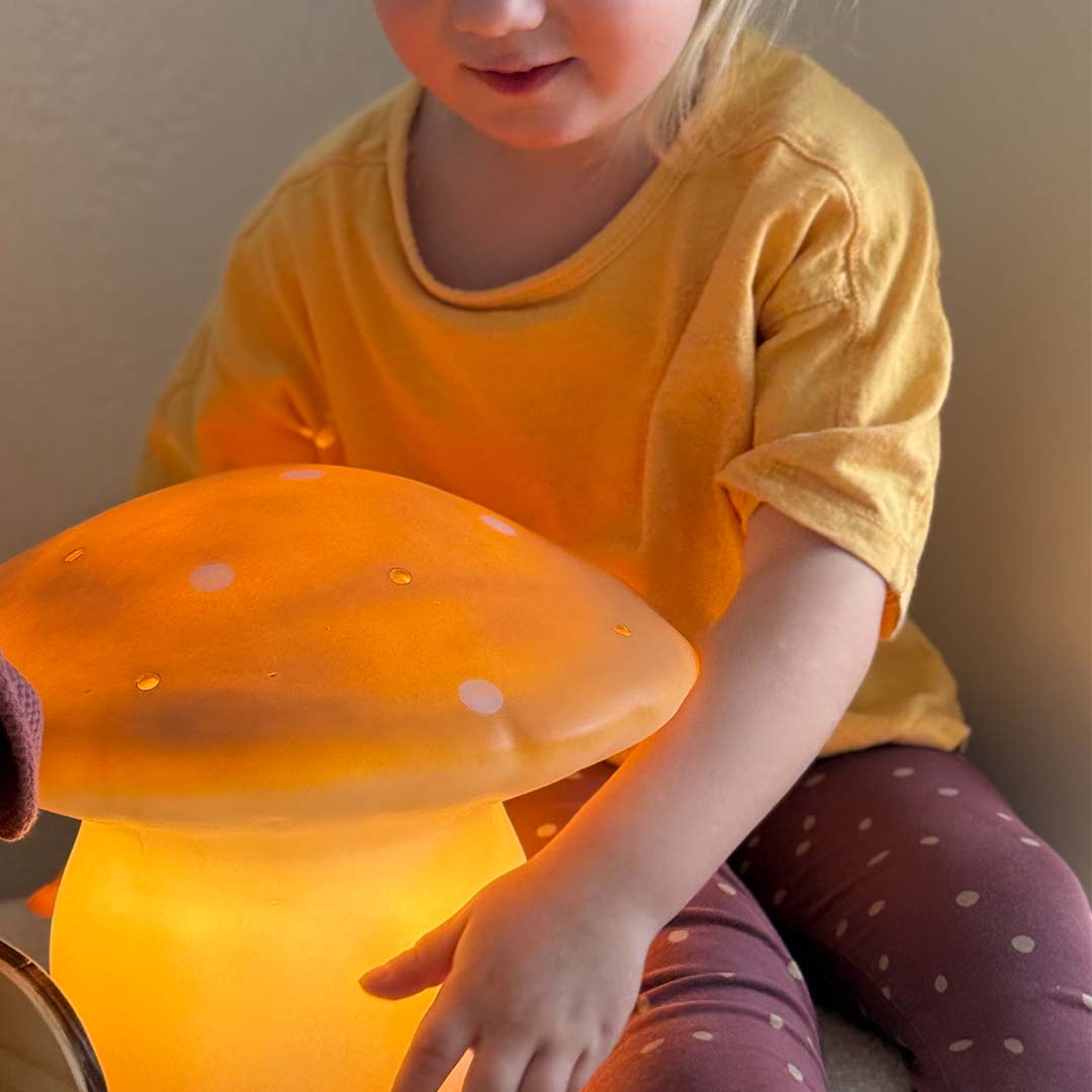 egmont toys heico lamp vliegenzwam mokka - 31 cm | ET360637MO | 5