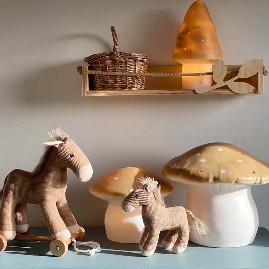 egmont toys heico lamp vliegenzwam mokka - 31 cm | ET360637MO | `2