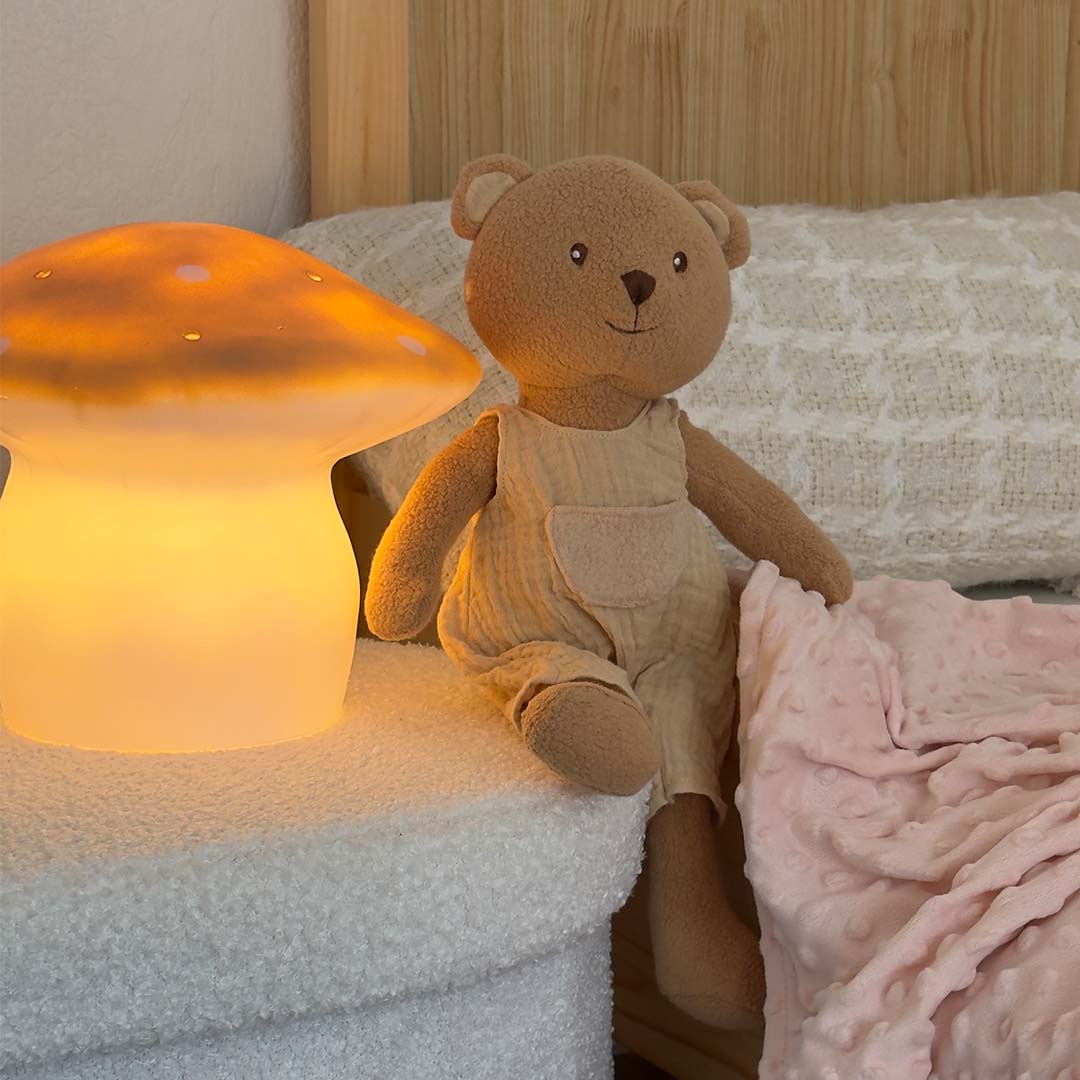 Egmont toys heico lamp zwam mokka - 31 cm | ilovespeelgoed