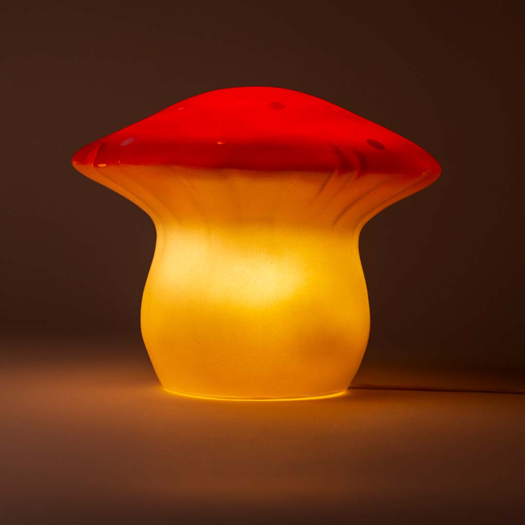 egmont toys heico lamp paddenstoel rood - 28 cm