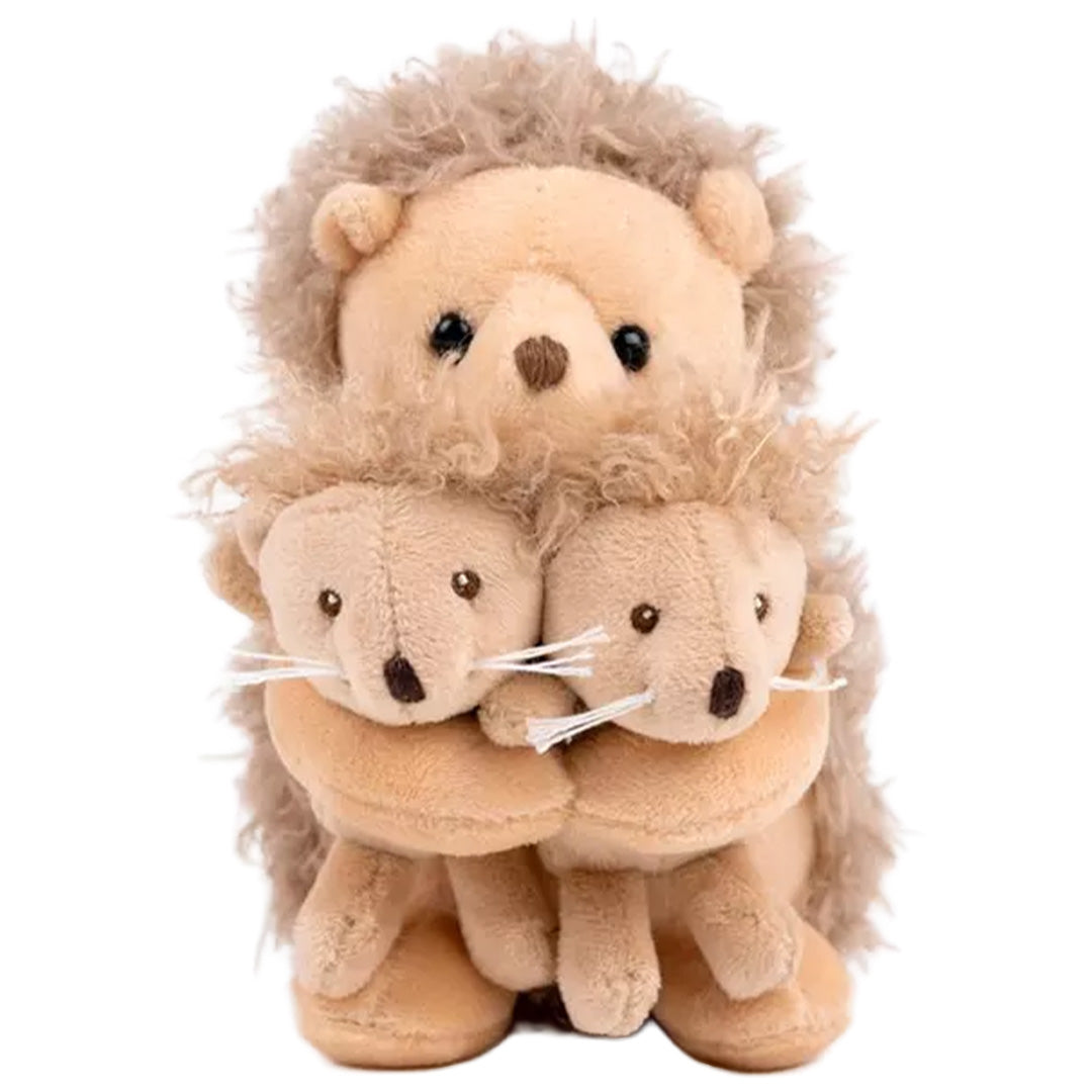 egmont toys knuffel egel met tweeling - 15 cm