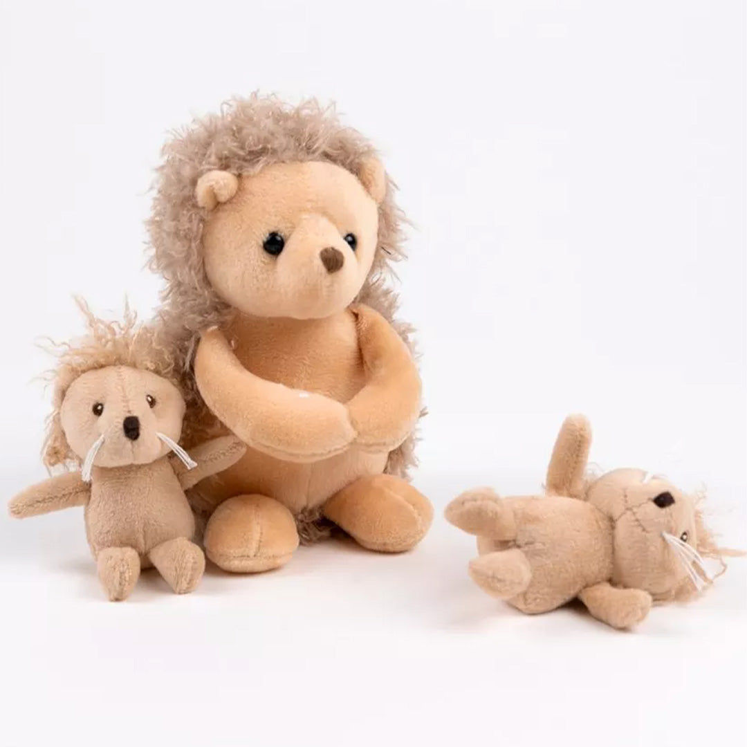 egmont toys knuffel egel met tweeling - 15 cm