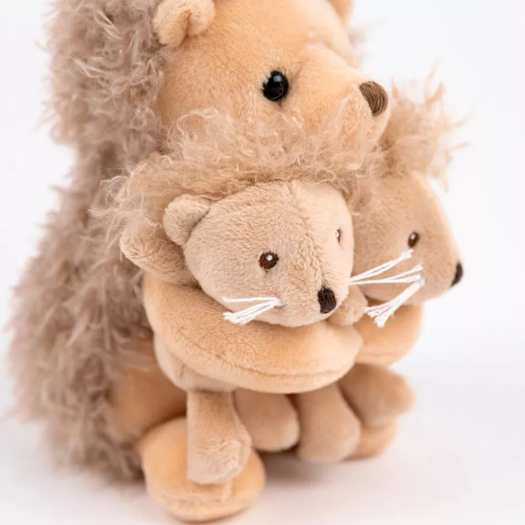 egmont toys knuffel egel met tweeling - 15 cm