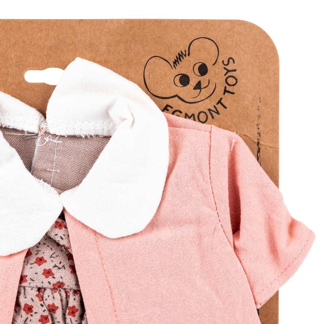 egmont toys poppenkleding jurk - pink flower - 34 cm | ET700164 | 2