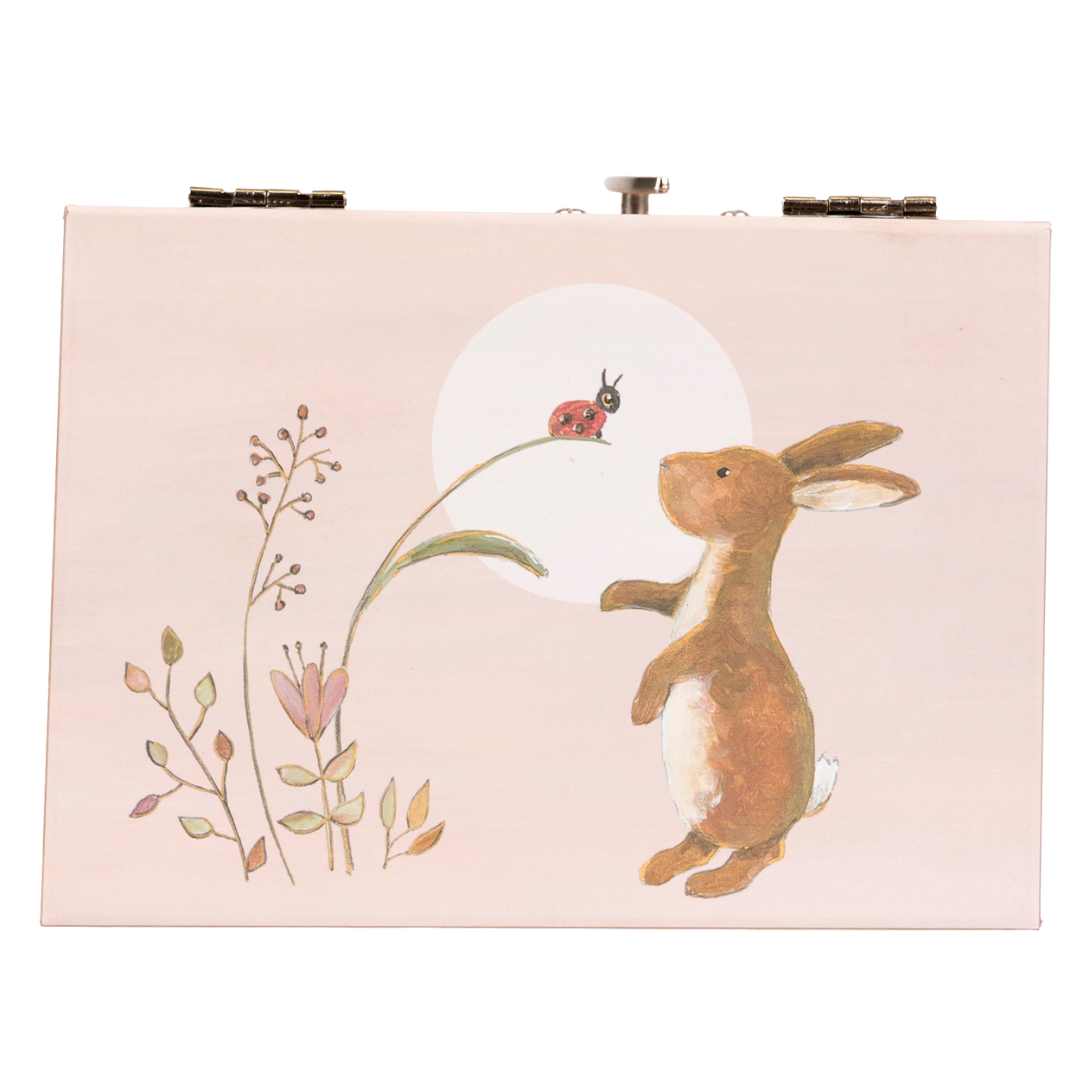 egmont toys sieradendoosje met muziek - konijn en lieveheersbeestje