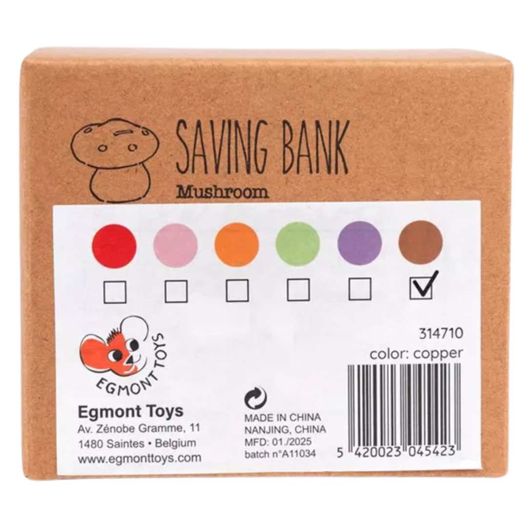 egmont toys spaarpot paddenstoel koper | ET314710 | 4