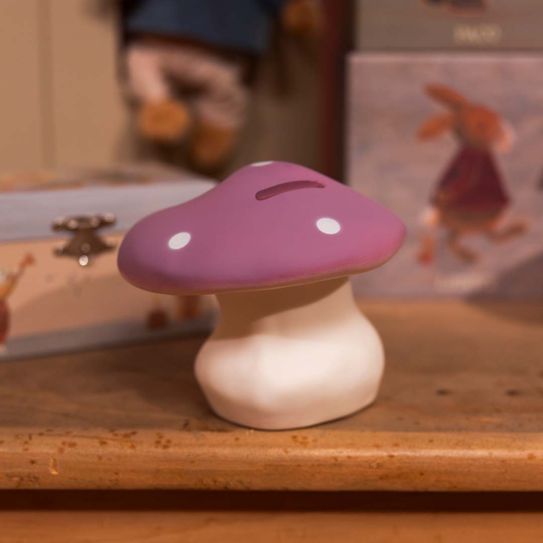 egmont toys spaarpot paddenstoel lila | ET314711 | 2