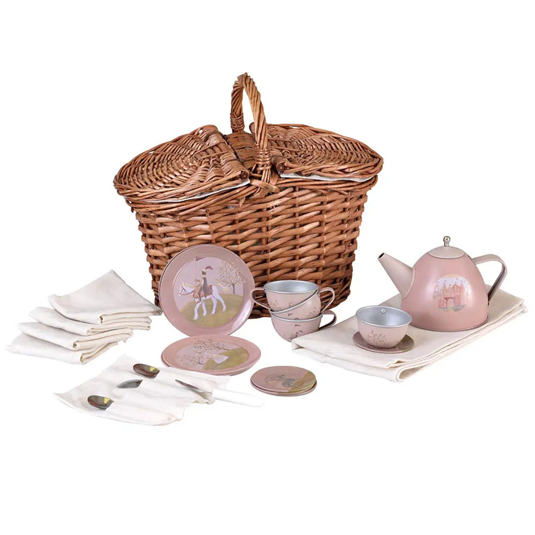 egmont toys theeservies in rieten mand - prinses | ET540059 | 1