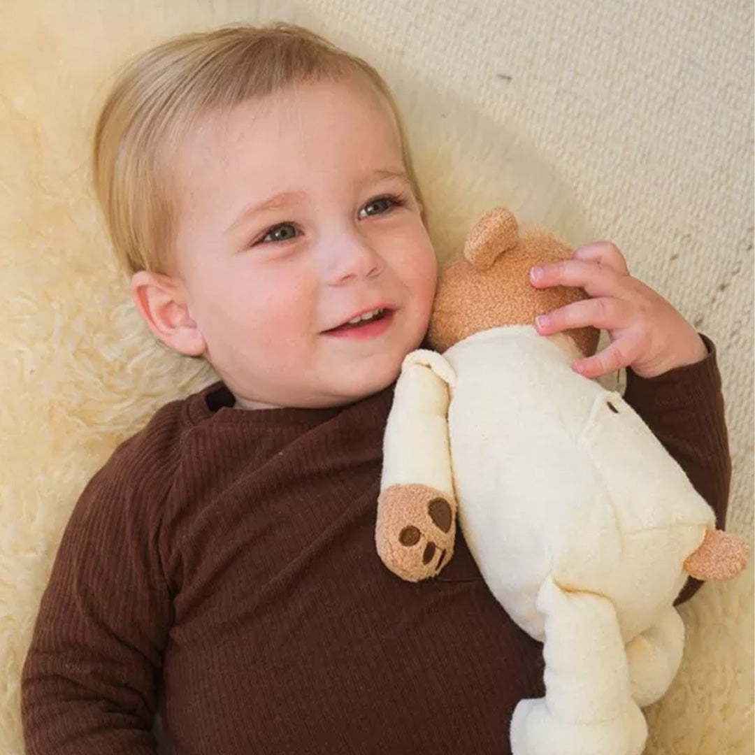egmont toys verzwaarde beer in pyjama - 33 cm | ET130643 | 3