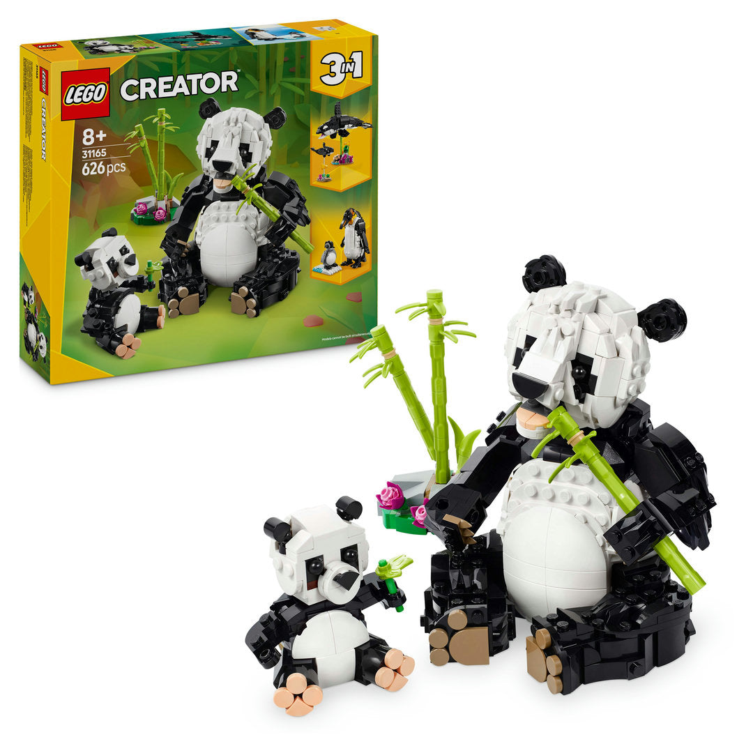 LEGO creator 3-in-1 wilde dieren pandafamilie speelset