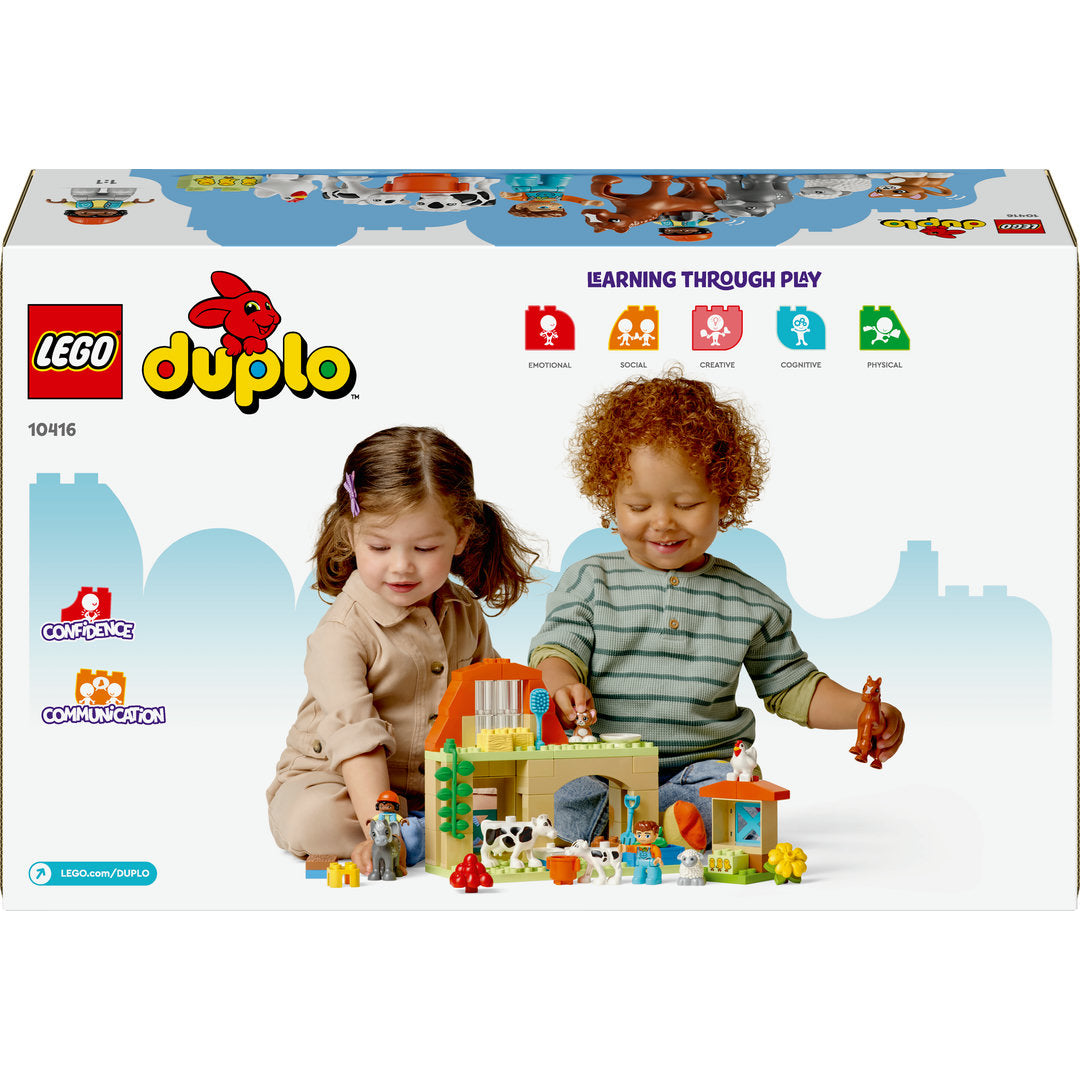 LEGO DUPLO stad dieren verzorgen op de boerderij