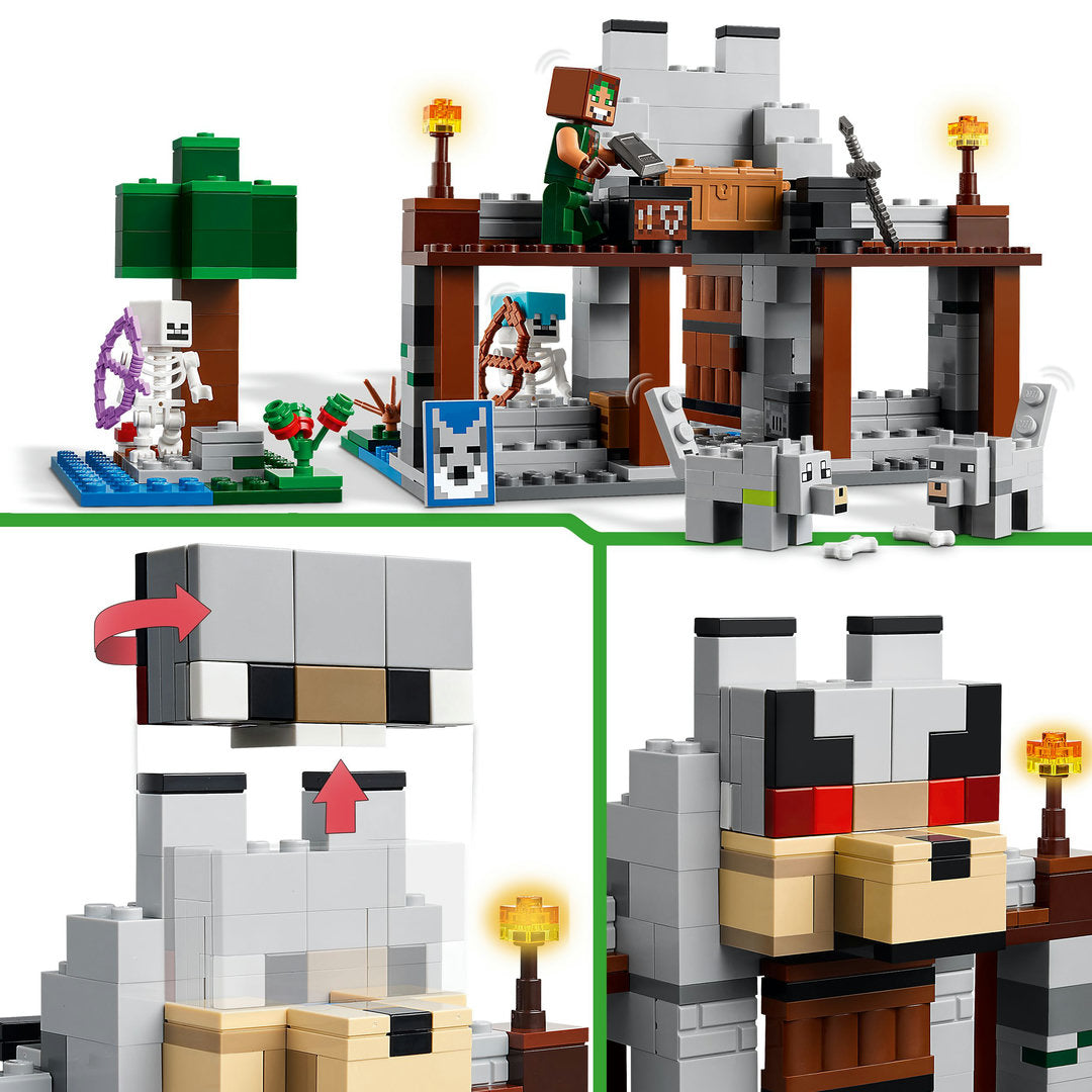LEGO minecraft de wolvenburcht speelset met fort