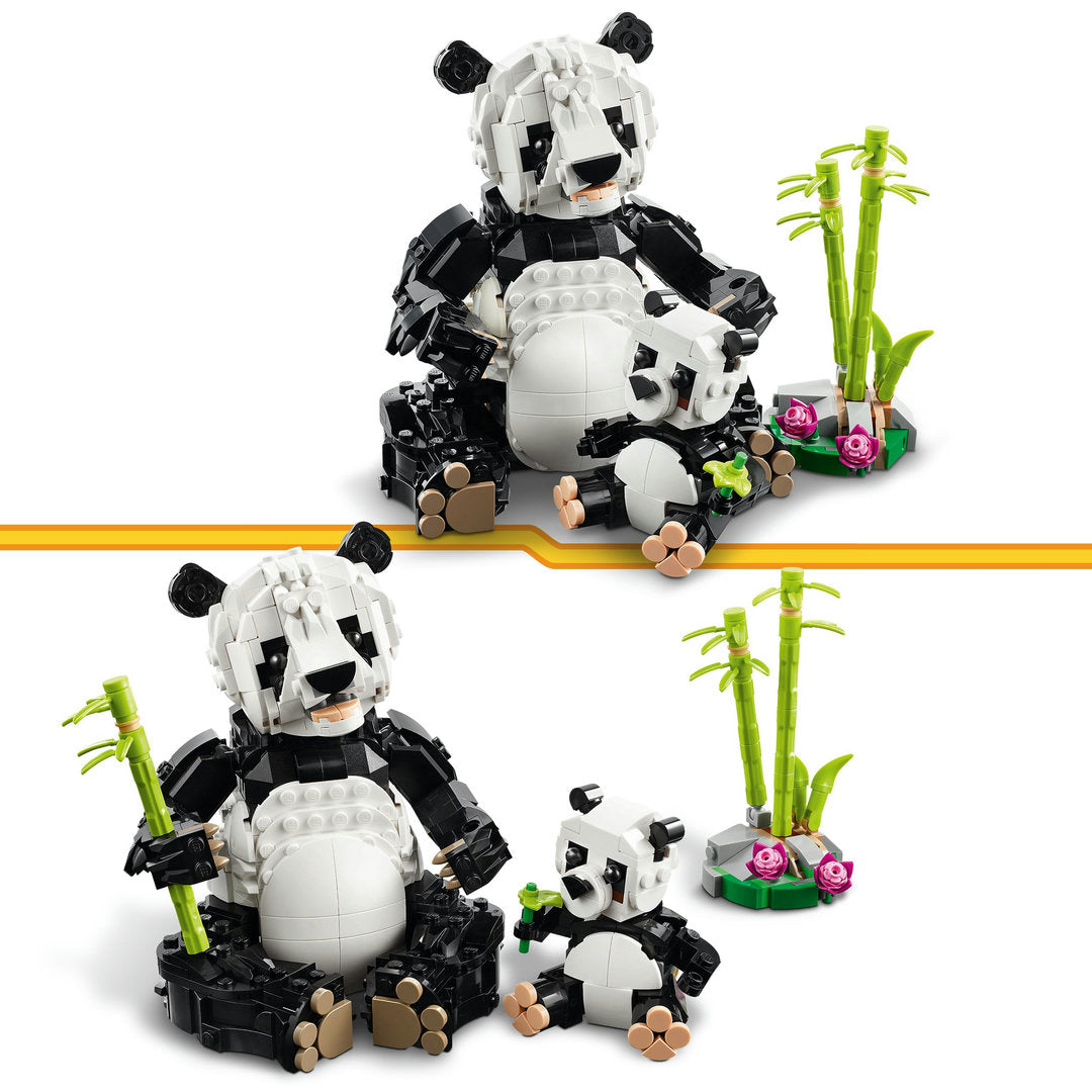 LEGO creator 3-in-1 wilde dieren pandafamilie speelset