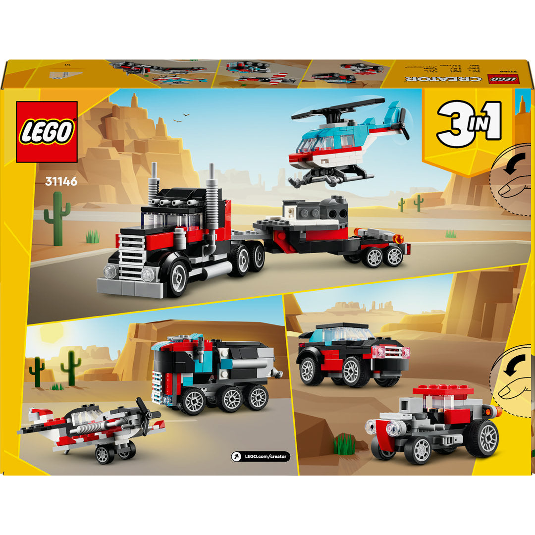 LEGO creator truck met helikopter
