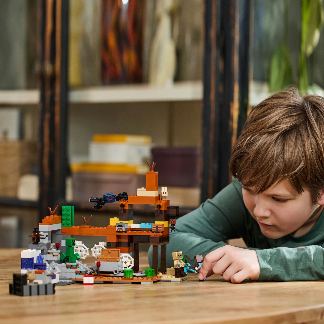 LEGO minecraft de woestenijmijnschacht