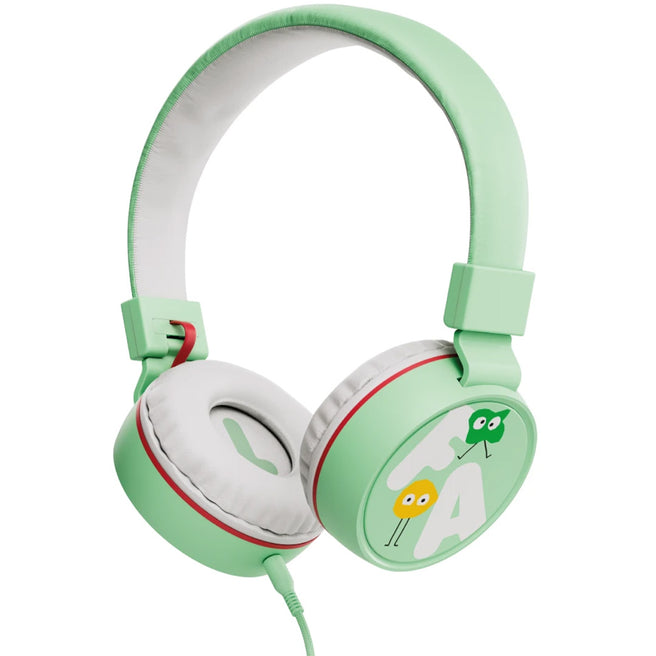 faba kinderkoptelefoon tutum met kabel - groen