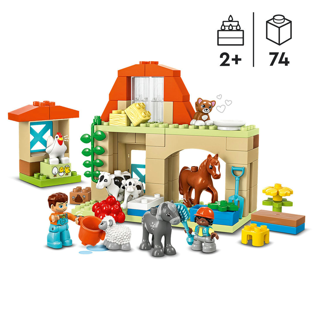 LEGO DUPLO stad dieren verzorgen op de boerderij