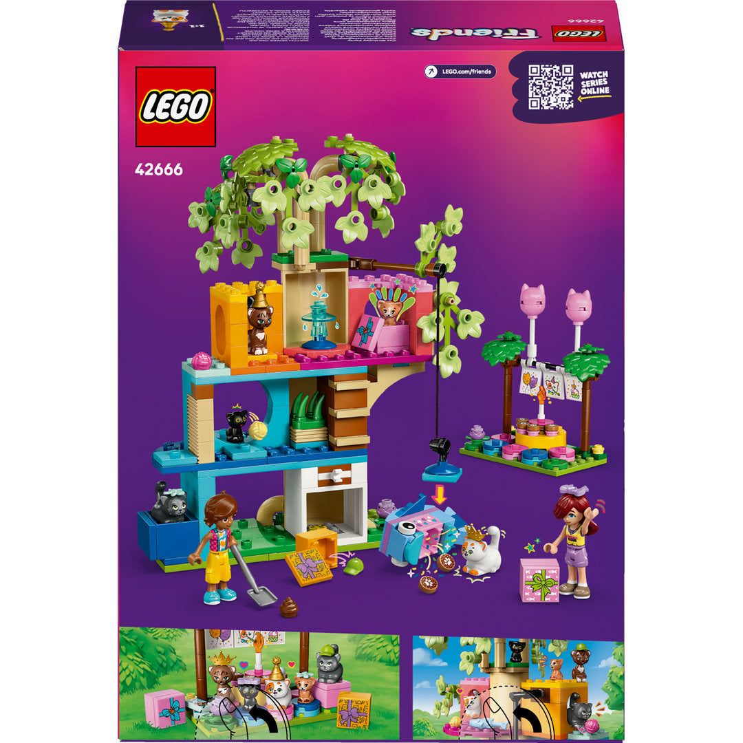 LEGO friends kattenverjaardagsfeestje en boomhut set
