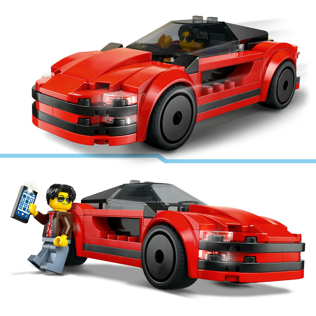 LEGO city rode sportwagen supercar voertuig