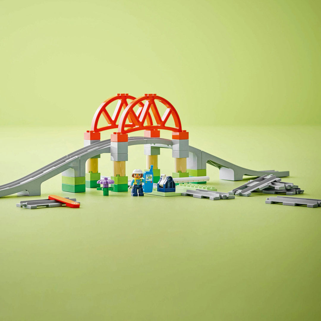 LEGO DUPLO stad treinbrug en rails uitbreidingsset