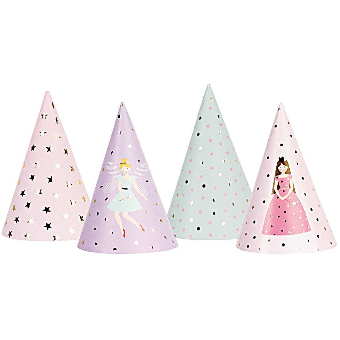 feesthoedjes prinsessen - 8 st | 99000.64.61 | 0