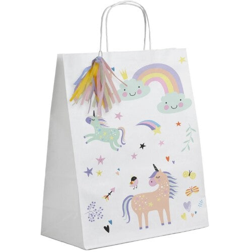 feesttasjes eenhoorns en regenbogen - 6st | 68315 | 0