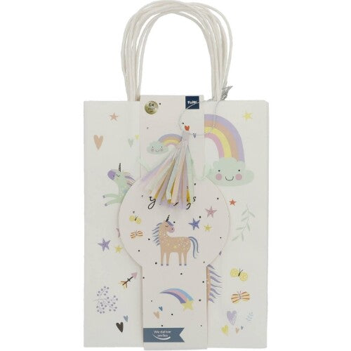 feesttasjes eenhoorns en regenbogen - 6st | 68315 | 1
