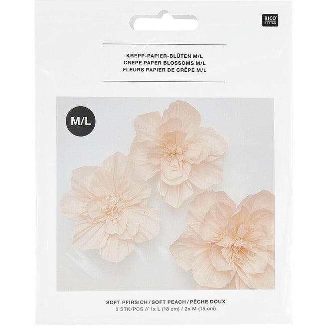 feestversiering crêpepapier bloemen - 3st | 400892 | 0