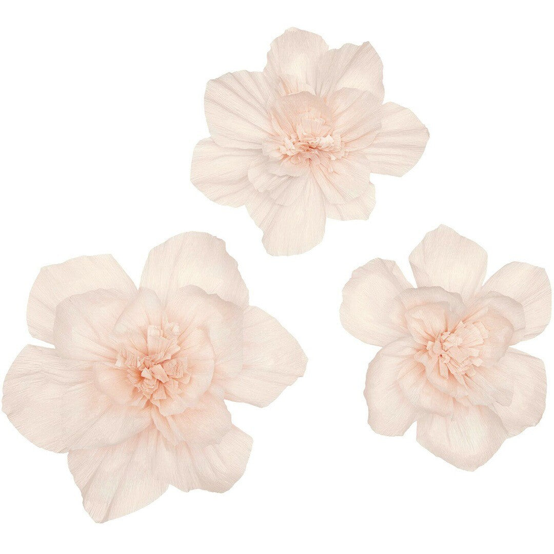 feestversiering crêpepapier bloemen - 3st | 400892 | 2