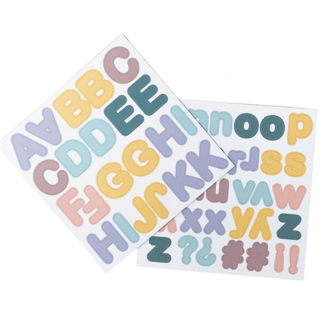 ferflex magneten letters - pastel - 125st | LETTRES_P | 0