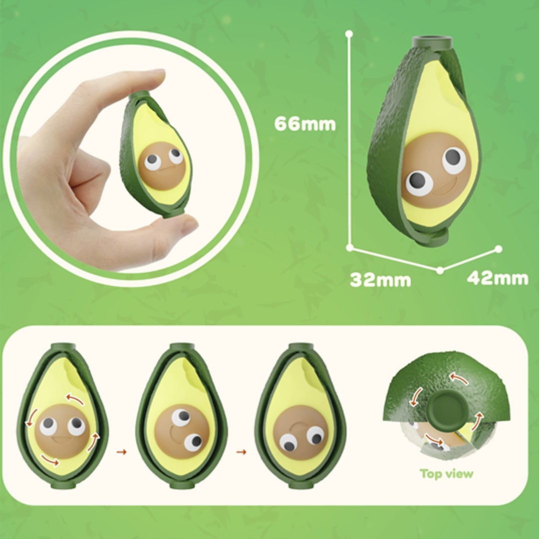 fidget go friemelspeelgoed avocado | 24.FGSB002 | 1