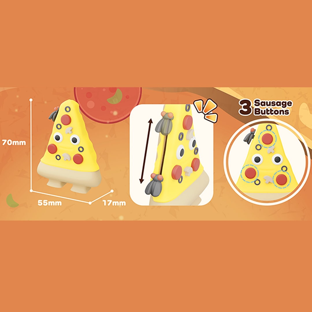 fidget go friemelspeelgoed pizza | 24.FGSB004 | 2
