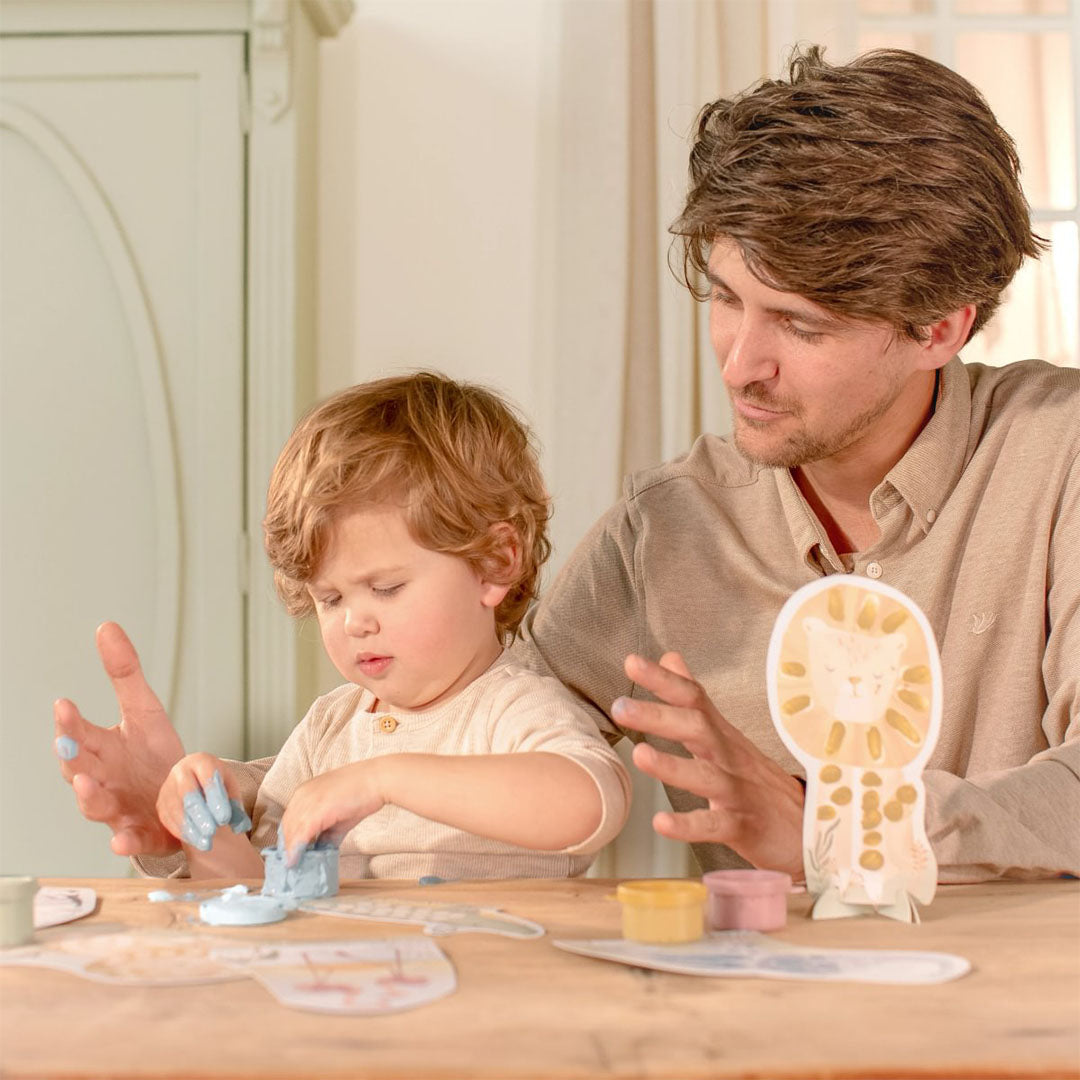 little dutch vingerverfset  jim en rosa - safari friends