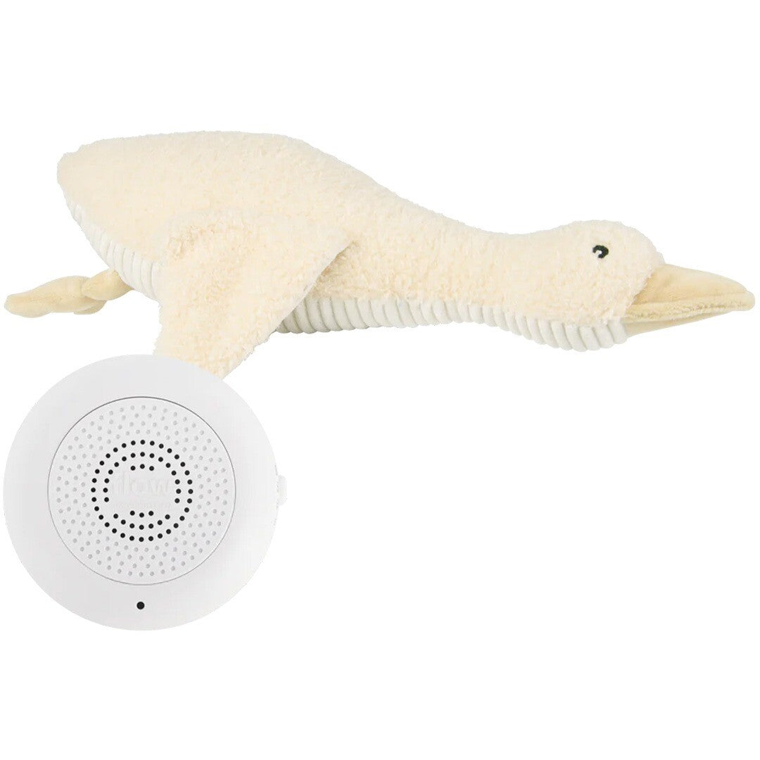 flow amsterdam knuffeleend met hartslag oplaadbaar - beige   | 2085027 | 0