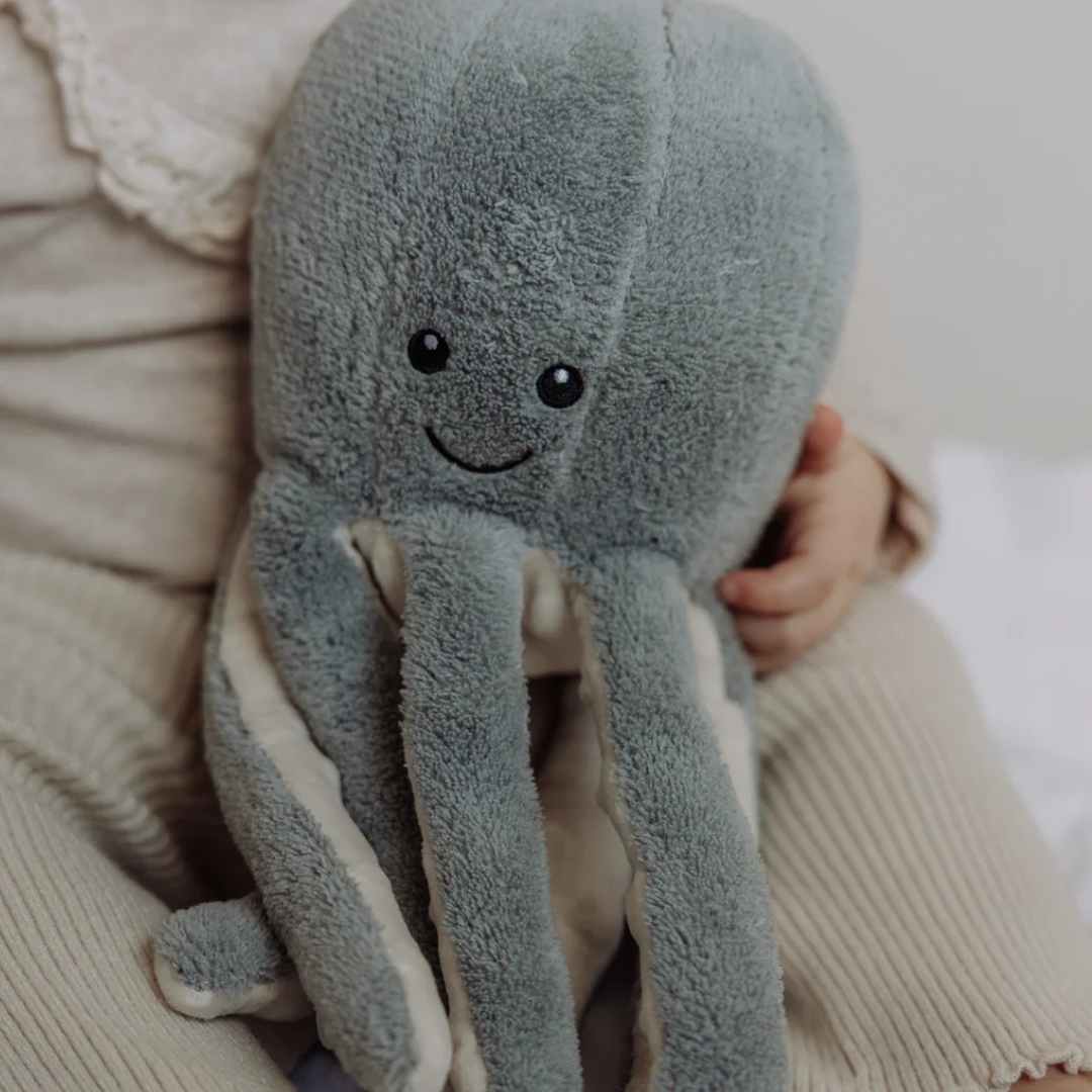 flow amsterdam knuffeloctopus met hartslag - 30 cm | 2195027 | 5